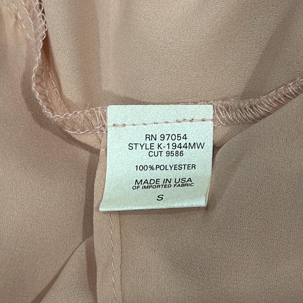 Krisa Drape Button Front Mini Dress in Blush Size Small - Picture 11 of 11